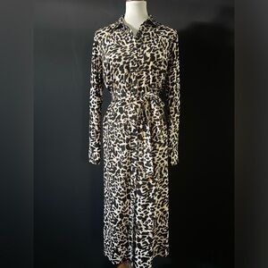 ELOQUII Leopard Shirtdress